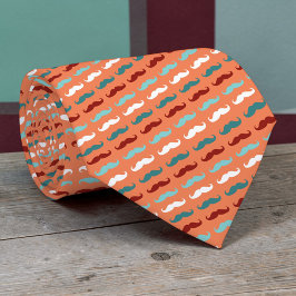 Gravata Mustache Pattern Necktie Tie