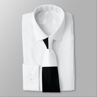 Gravata Mydeas | Preto e branco com tiras muito largas