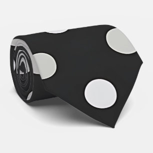 Gravata Na moda Black Dot Neck tie