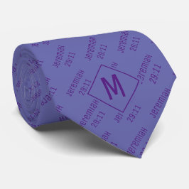Gravata Na moda Mauve JEREMIAH 29 11 Monograma