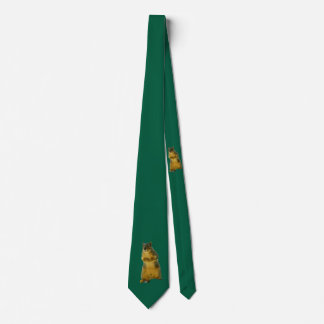 Gravata Na moda TieSquirrelly | Forest Green Novelty Tie