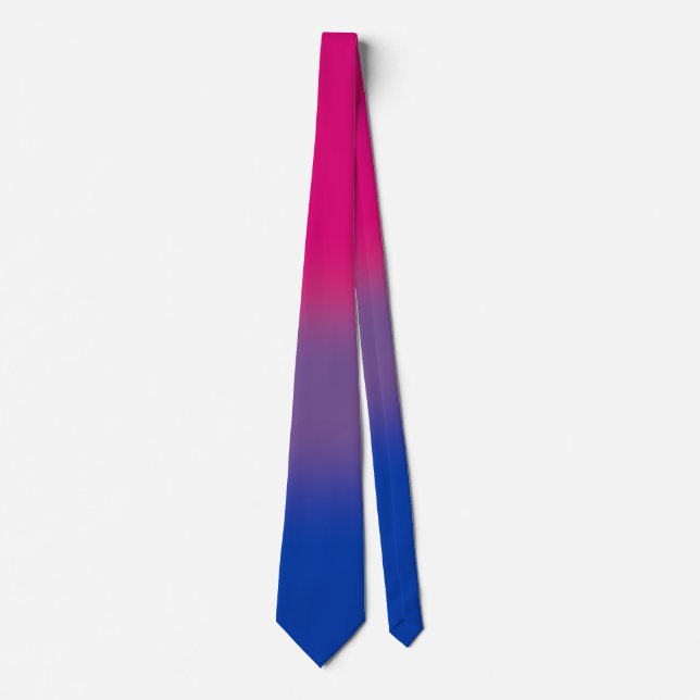Gravata Na moda Unisex Bisexual Flag Tie (Frente)