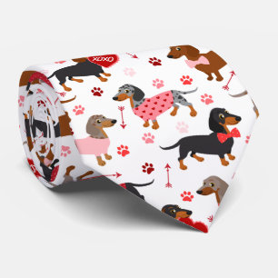 Gravata Namorados Dachshund Neck Tie