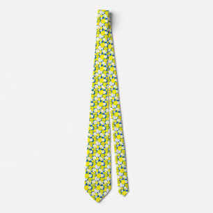 Gravata Nantucket Scallop Shell tie - azul e amarelo
