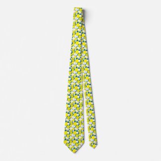 Gravata Nantucket Scallop Shell tie - azul e amarelo