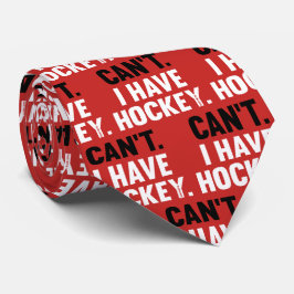 Gravata Não posso ter uma desculpa engraçada de hóquei em