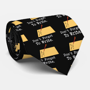 Gravata Não se esqueça de escrever