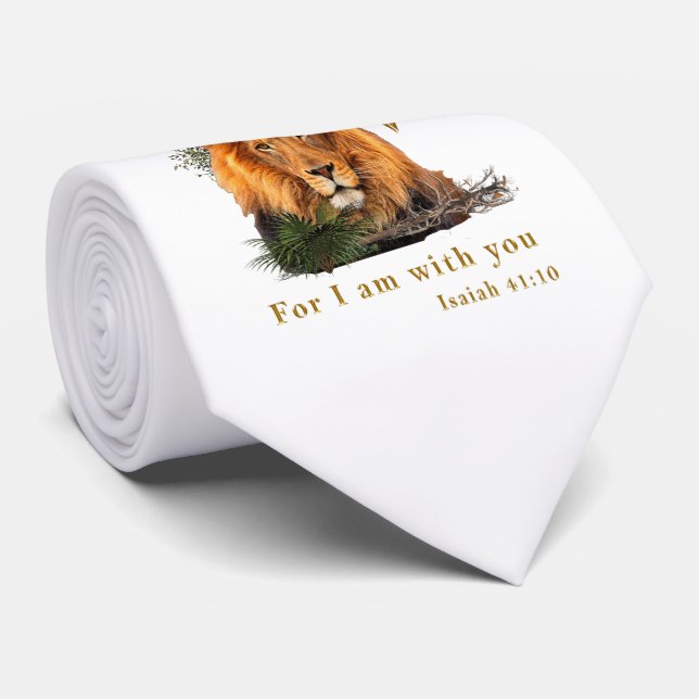 Gravata Não Temas, pois Estou Contigo (Rolled)
