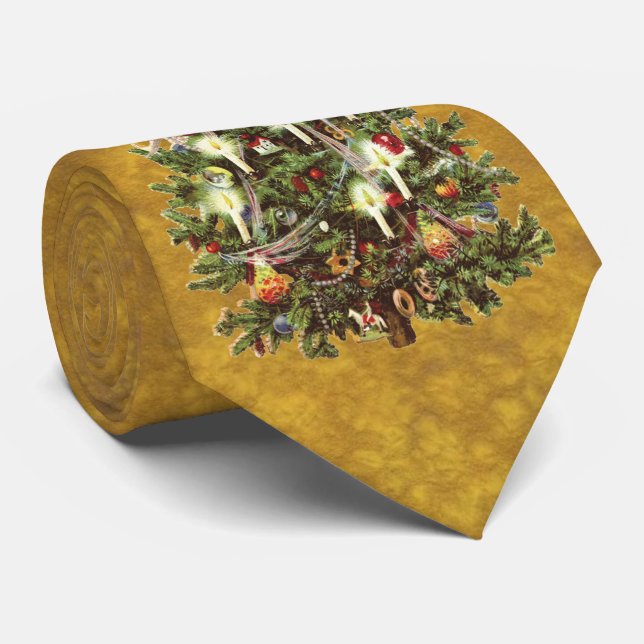 Gravata Natal Antigo, Árvore Vitoriana Decorada (Rolled)