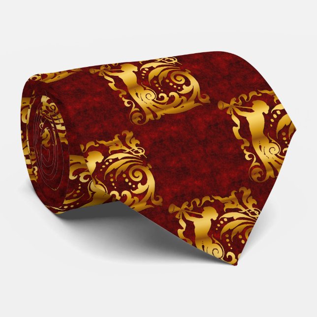 Gravata Natal decorativo para o Ouro (Rolled)