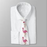 Gravata natal feio santa claus flamingo<br><div class="desc">"christmas feio santa claus flamingo", "christmas flamingo", "santa claus flamingo", "papais noeis flamingo", "santa claus", "natal feio", "santa claus hat", natal, papais noeis, flamingo</div>