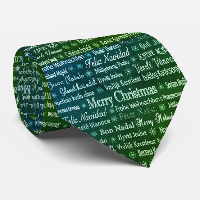 Gravata Natal Internacional Evergreen Tie (Rolled)