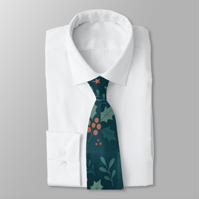 Gravata Natal Moderno 2026 Tie - Trendy Holiday Gift (Amarrado)