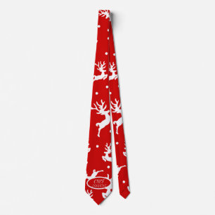 Gravata Natal Rena Rudés Vermelho Feriado