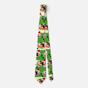 GRAVATA NATAL SANTA CLAUS DE FÉRIAS ENGRAÇADO