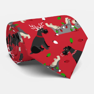 Gravata Natal Schnauzer Neck Tie