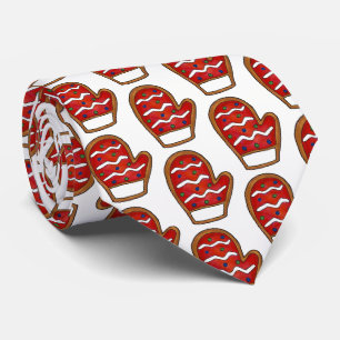 Gravata Natal Sugar Cookie Red Winter Holiday Mitten