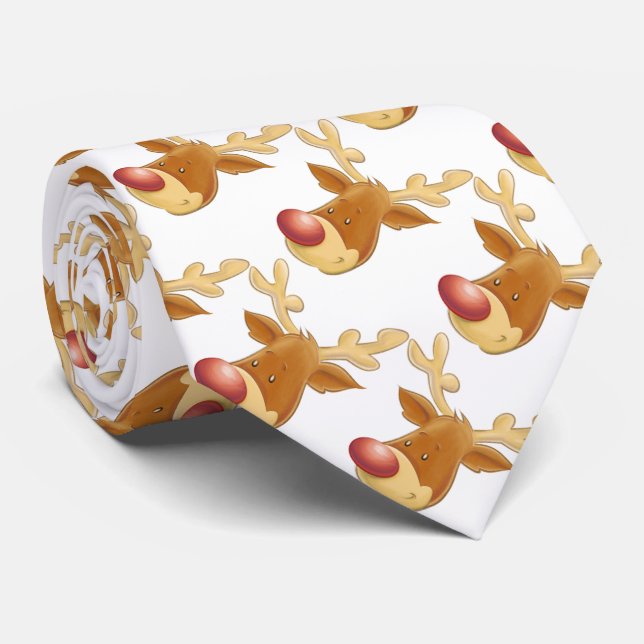 Gravata Natal Tie/Rudolph (Rolled)