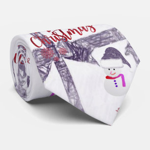 Gravata Natal Tie, Snowman