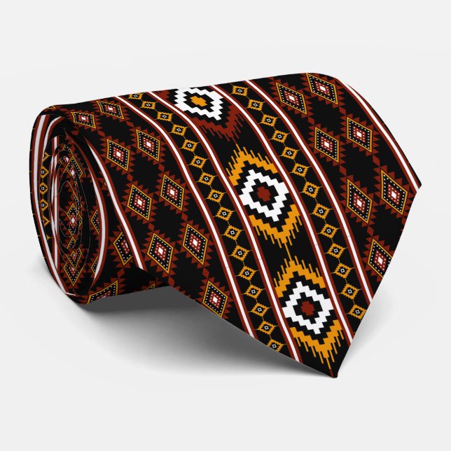 Gravata Native American Indian Geometric Pattern (Rolled)