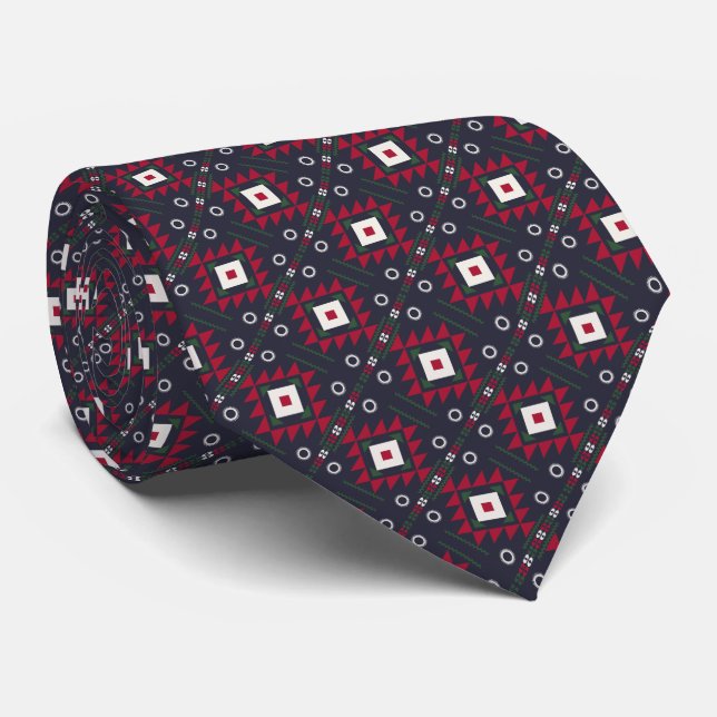 Gravata Native American Neck Tie (Rolled)