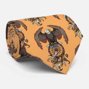 Gravata nativo americano, nativo, caçador de sonhos