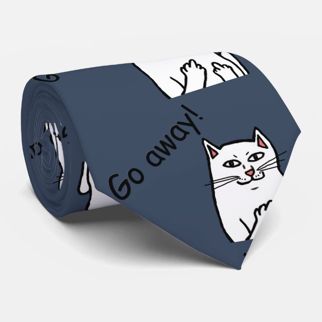 Gravata Naughty Cat (Rolled)