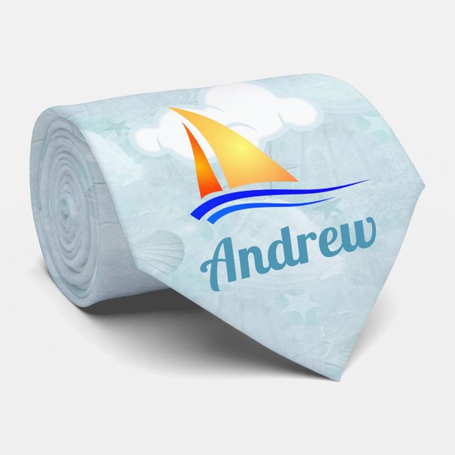 Gravata Nauti pensa em veleiro náutico (Rolled)