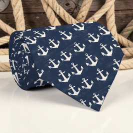 Gravata Nautical Anchors Custom Necktie