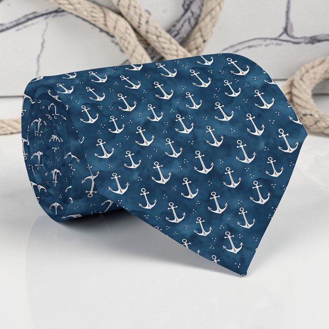 Gravata Nautical Sea Life Custom Necktie (Criador carregado)