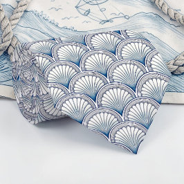 Gravata Nautical Seashells Custom Necktie