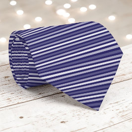 Gravata Navy Blue Color Stripes Necktie