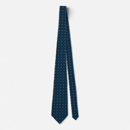 Gravata Navy Blue Polka Dot