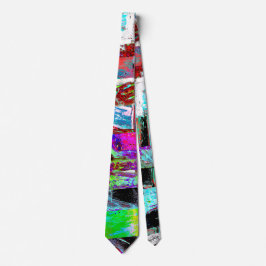 Gravata Neck Tie – Abstract Grid