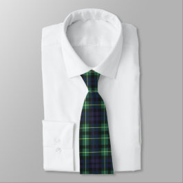 Gravata Neck Tie - Green Blue and Yellow Tartan
