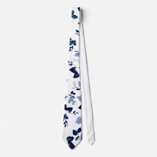 Gravata Necktie Blue Floral
