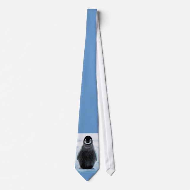Gravata Necktie De Arte Pinguin-Lover De Fofinho Bonito (Frente)
