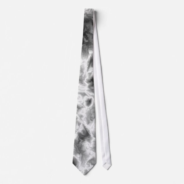 Gravata Necktie de efeito de fumaça preta (Frente)
