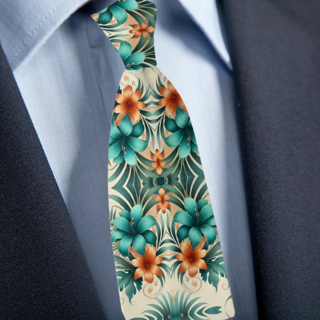 Gravata Necktie de Iridescência Tropical (Criador carregado)