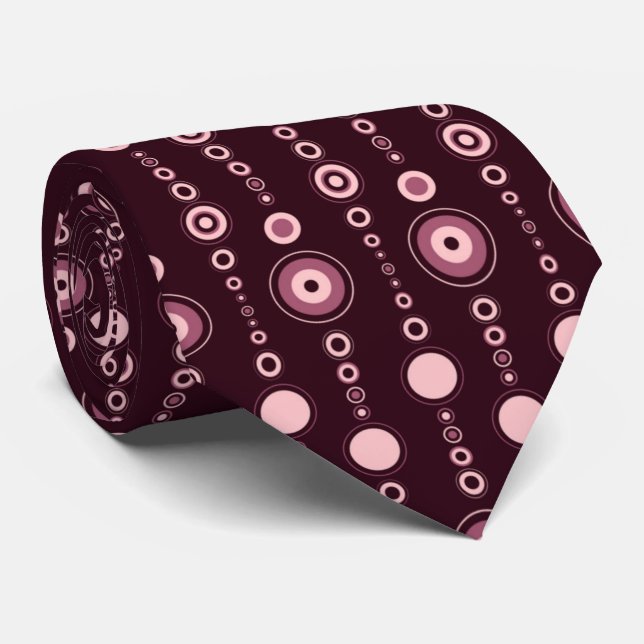 Gravata Necktie de padrão de abstrato (Rolled)