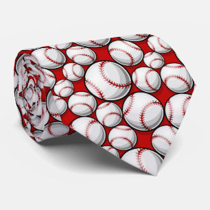 Gravata Necktie de padrão de baseball