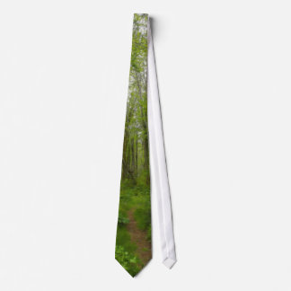 Gravata NeckTie do caminho da floresta