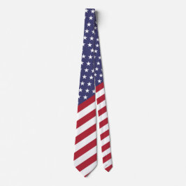 Gravata Necktie do homem de bandeira americano