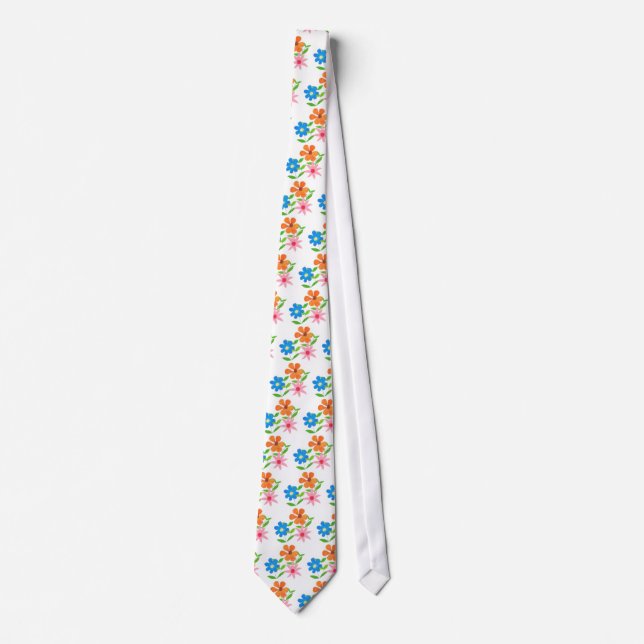 Gravata Necktie Floral (Frente)