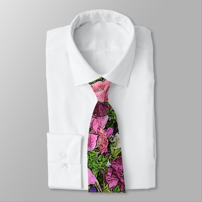 GRAVATA NECKTIE FLORAL/PETUNIAS DO MENS (Amarrado)