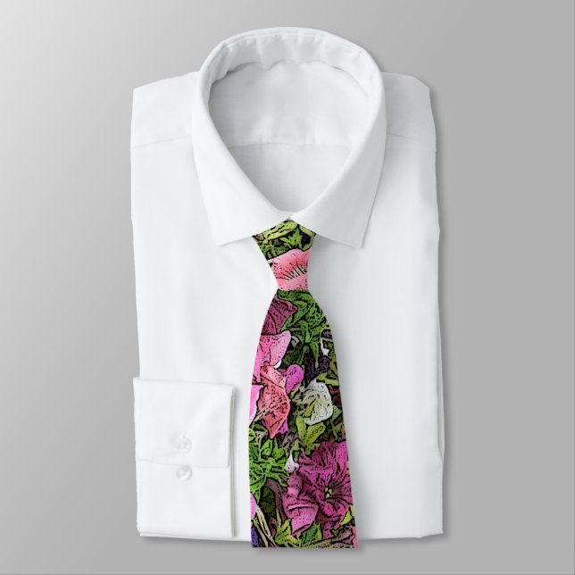GRAVATA NECKTIE FLORAL/PETUNIAS DO MENS (Amarrado)