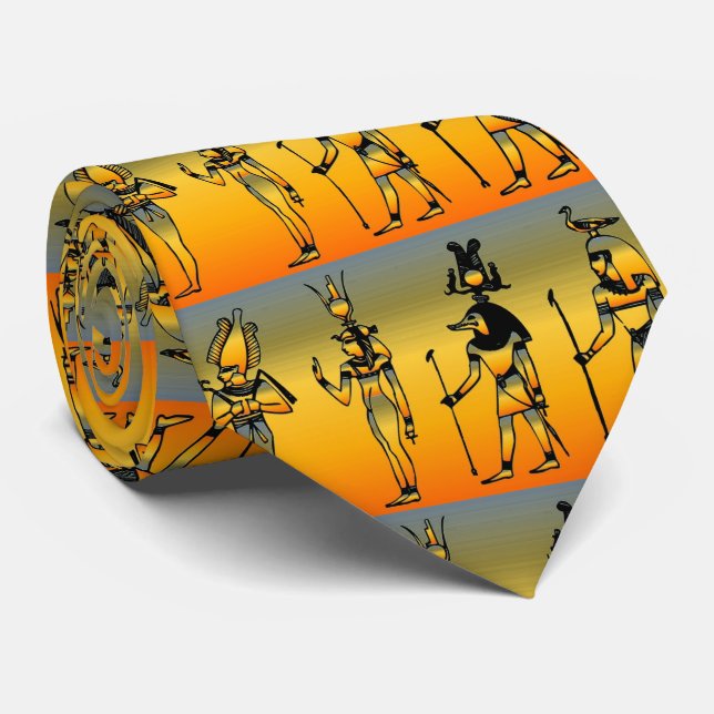 Gravata Necktie Hieroglifia Egípcia (Rolled)