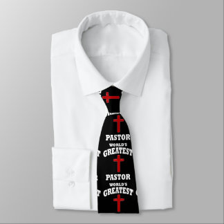 Gravata Necktie Maior Pastor Cruz Vermelha