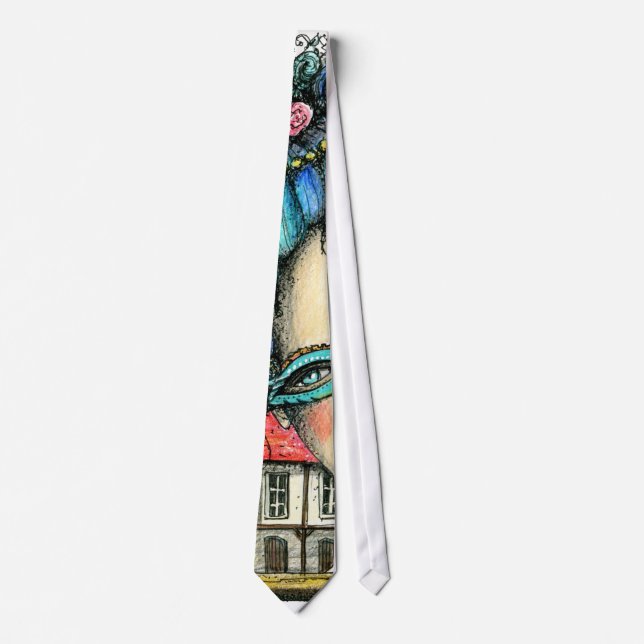 Gravata Necktie masculina com a Trabalho de arte de Soiree (Frente)