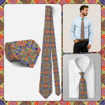 Gravata NECKTIE - Sombras de Azul, Amarelo Verde e Rosa<br><div class="desc">Uma imagem multicolorido em tons de azul, amarelo verde e rosa e muito mais é mostrada nesta atraente gravata masculina (camisa e modelo não incluídos). A imagem cobrir toda a frente e atrás da gravata. Não pode ser removido ou substituído da frente (veja NOTA abaixo), mas pode ser reposicionado para...</div>